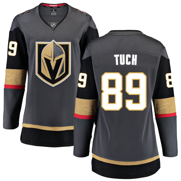 Women Vegas Golden Knights 89 Tuch Fanatics Branded Breakaway Home gray Adidas NHL Jersey